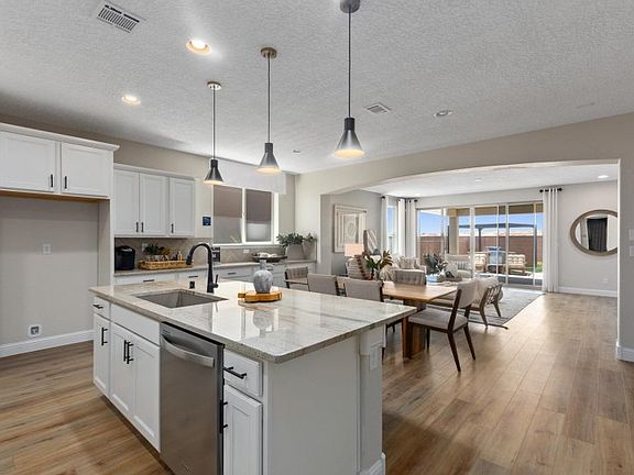 The open concept of the Barletta seamlessly connects the kitchen, cafe, and gathering room.