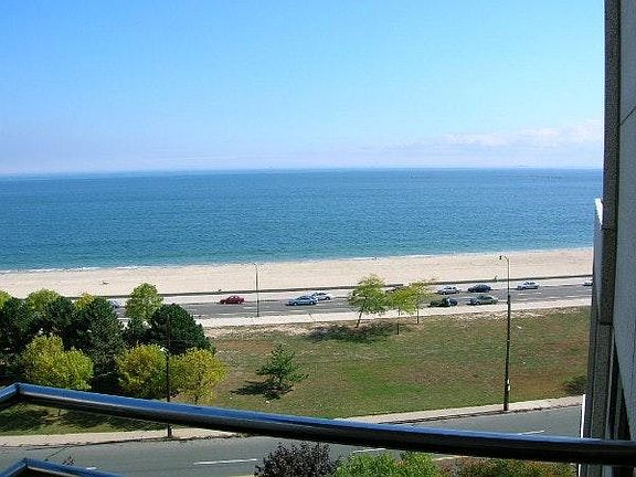 balcony view on Revere Beach