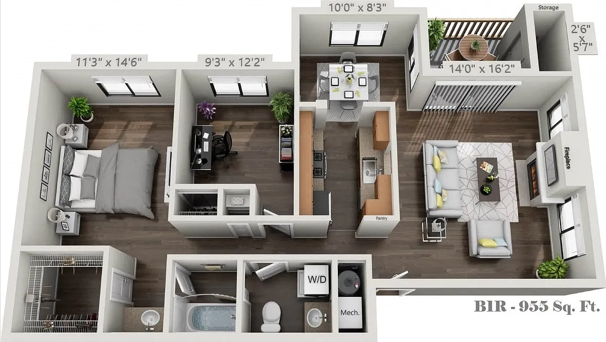 Floor plan B1R