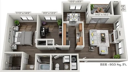 Floor plan B1R