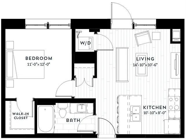 Floor plan 1E