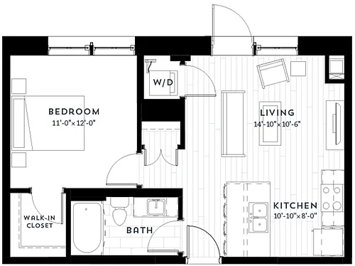 Floor plan 1E