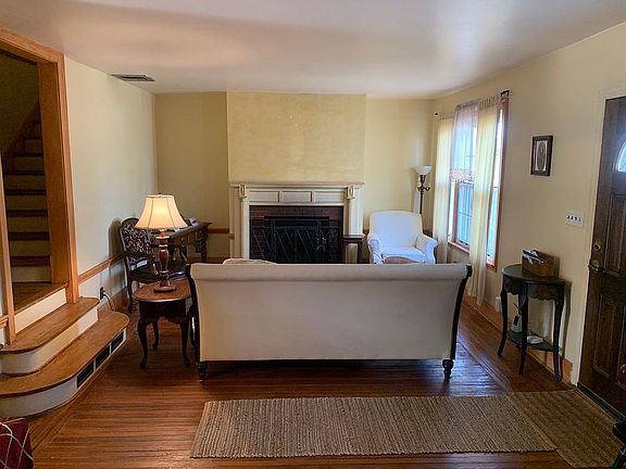 Living Room With Fireplace