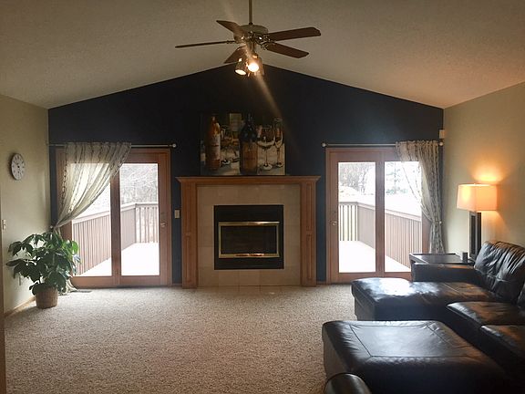 Double doors to private deck