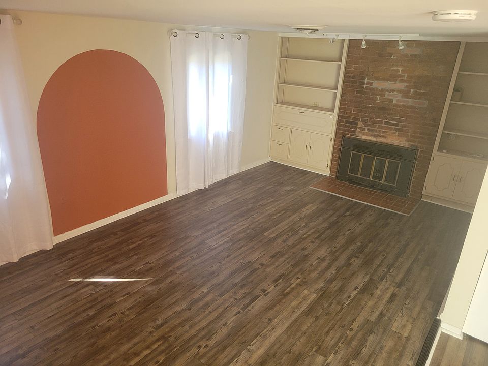 Living room with built ins