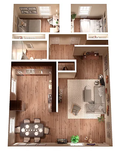 Floor plan 2 Bedroom