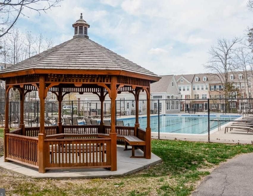 Community pool and gazebo
