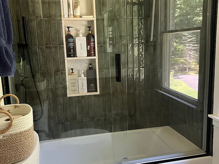 Second full bath with tub shower, renovated in April 2026.