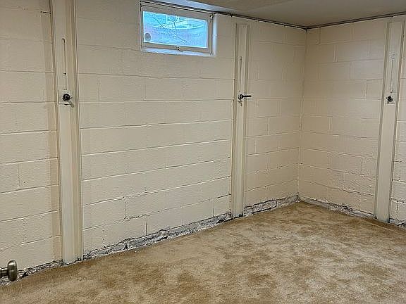 Basement bedroom