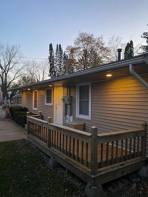 Beautiful evening on units porch