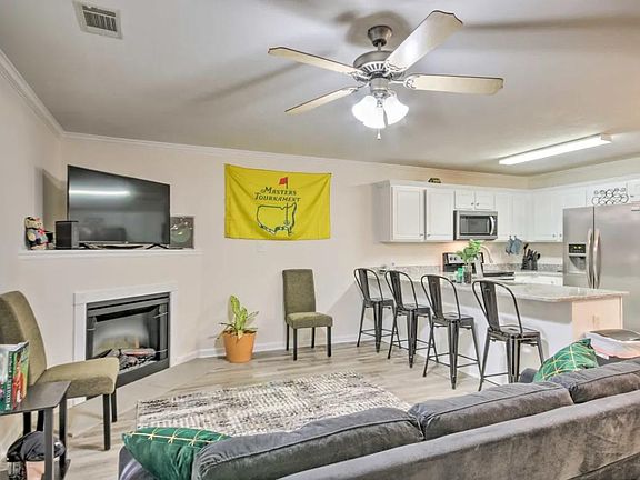 Living Room open to Kitchen.