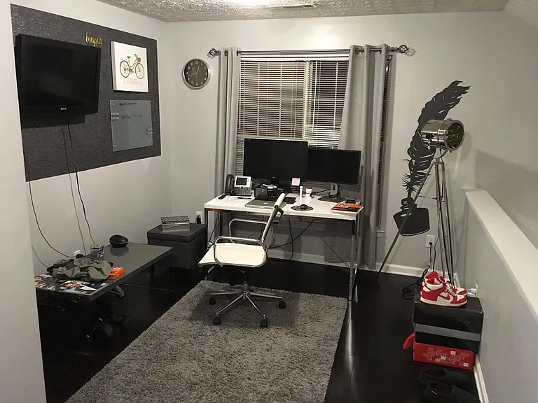 Loft area as big as a bedroom with 3 additional bedrooms