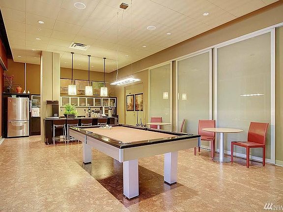 Lounge Pool Table & Kitchen