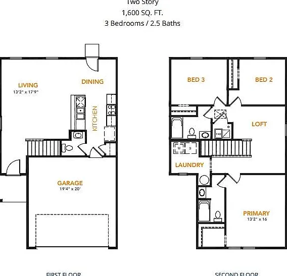 3 bed, 2.5 bath, 1600 sqft, $1,850 — Photo 2