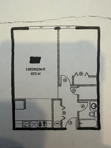 Floor plan 1 Bedroom
