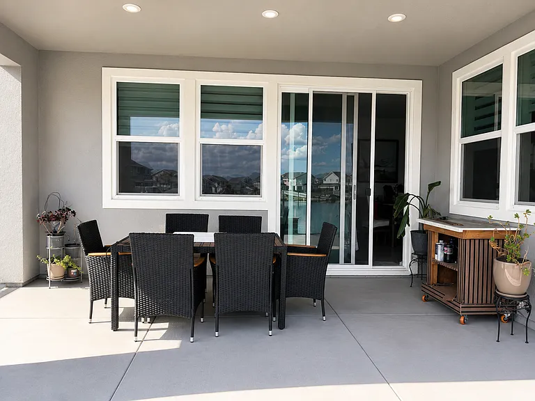 Outdoor dining area