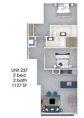 Floor plan Fording Flats 237