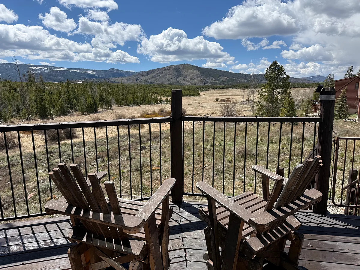 Photo 1 of 21 - 384 County Road 5212 Fld - Granby, CO View from the deck. There are wonderful neighbors on either side, but home orientation makes your views from inside expansive. Home is on a double lot. - 384 County Road 5212 Fld