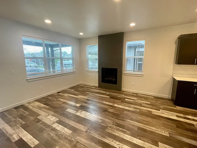 Living room with gas fireplace