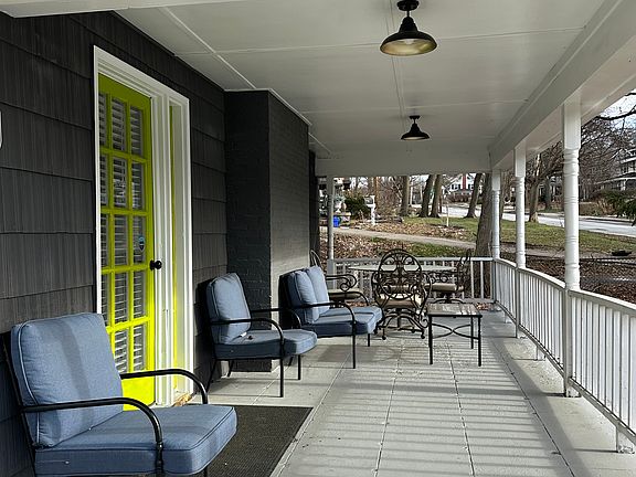 large front porch with furniture, alexa lighting