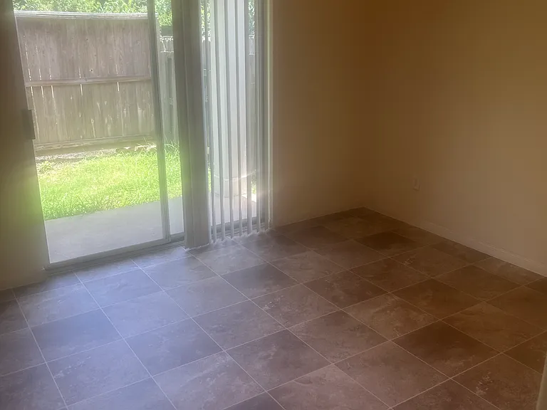 Dining room that lead to the backyard.