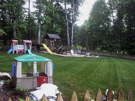 Very large backyard