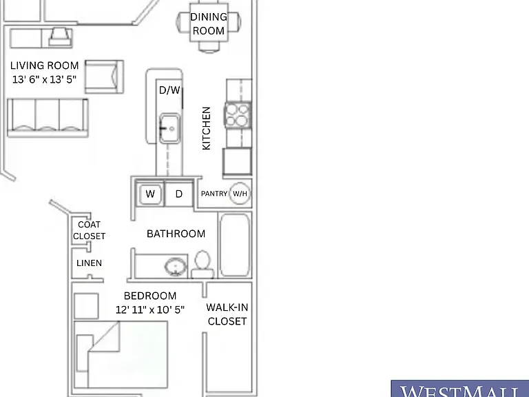 1x1 Deluxe l 733 sq ft l Westmall Terrace 1x1 Deluxe l 733 sq ft l Westmall Terrace