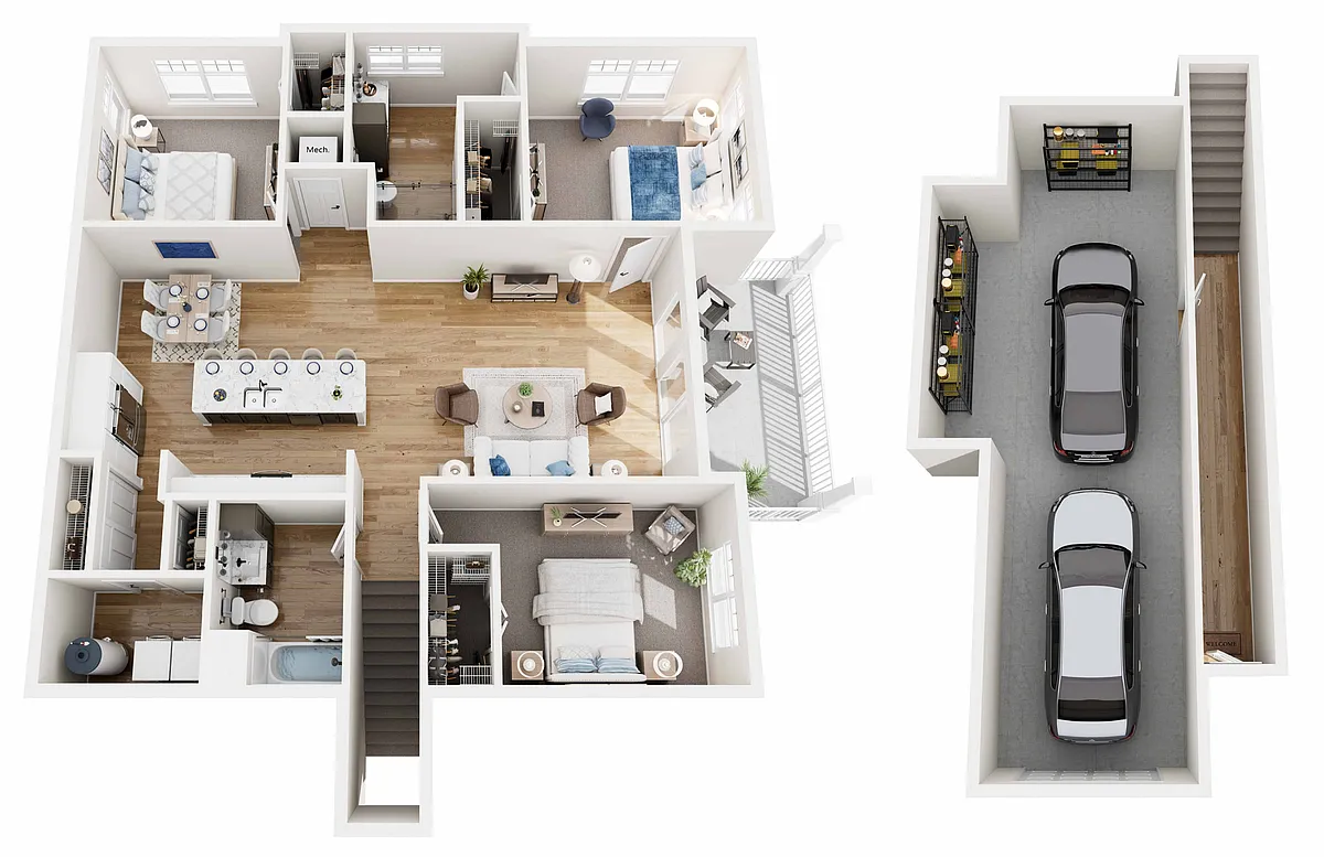 Floor plan 3B