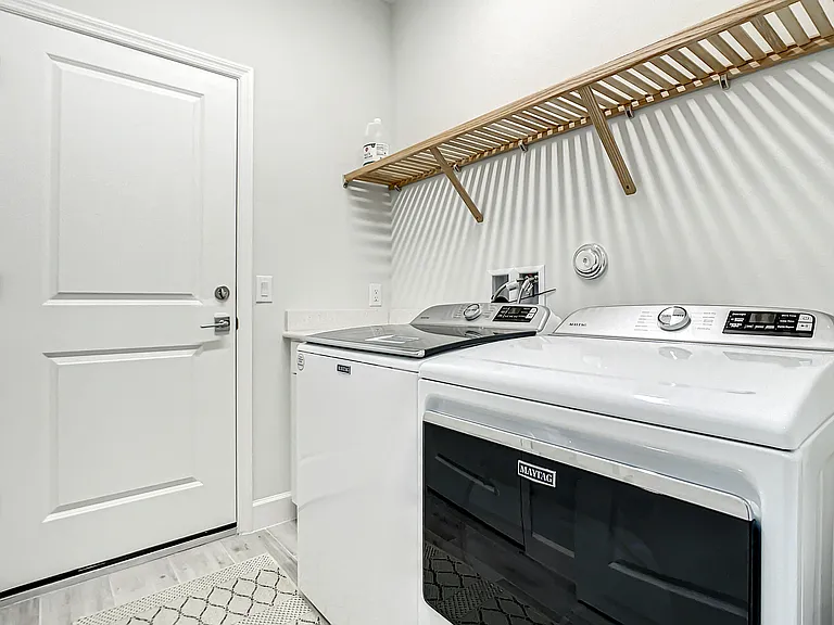 Laundry room & door to garage