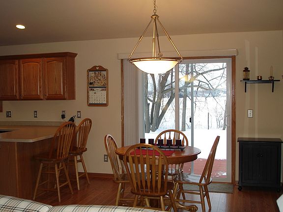 dining area with patio doors
