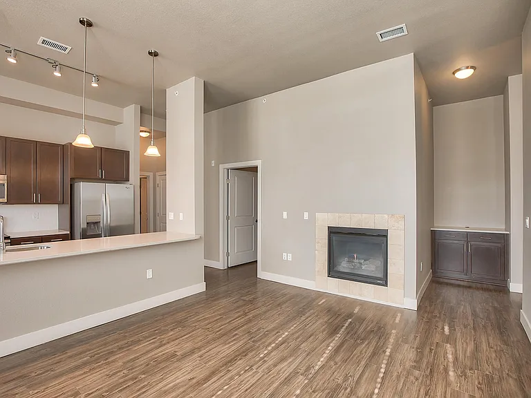 Select apartment homes feature fireplaces