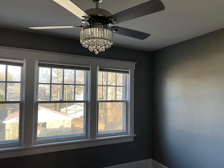 bedrooms--all have fans and lighting