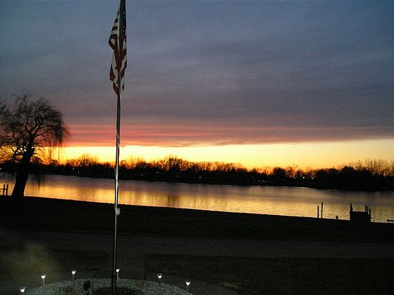 sunset view from family room