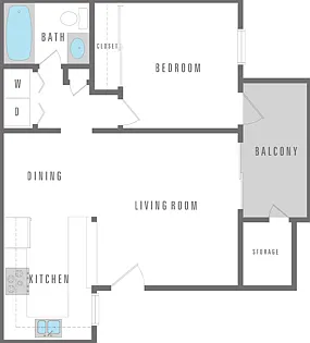 1 Bedroom 1 Bath 742 sqft 1 Bedroom 1 Bath 742 sqft