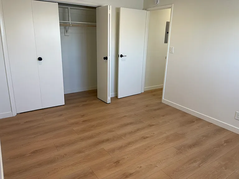 Larger bedroom has northern exposure. Both bedrooms have the same, full-size, closets.