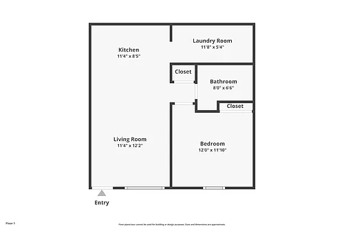 Floor plan One Bedroom