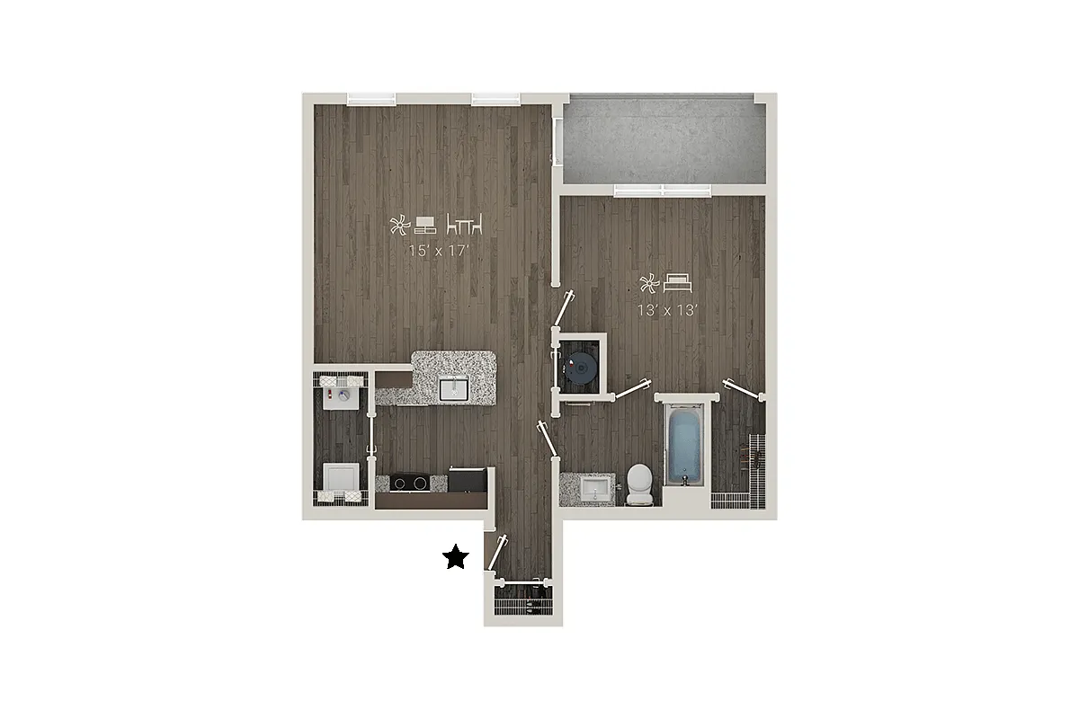 Floor plan A1L + Garage