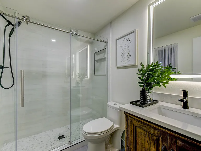 Fully remodeled shower and bathroom