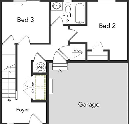 Layout of the first floor