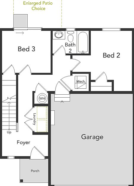 Layout of the first floor
