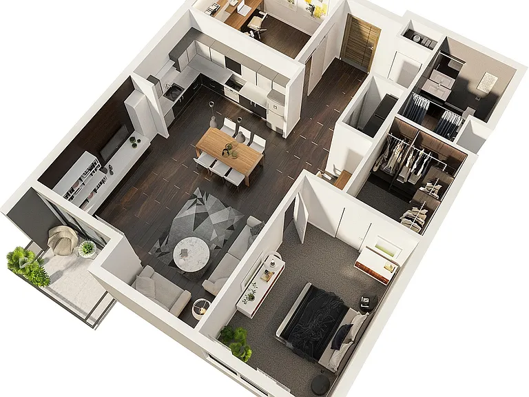 One Bedroom Den One Bedroom Den