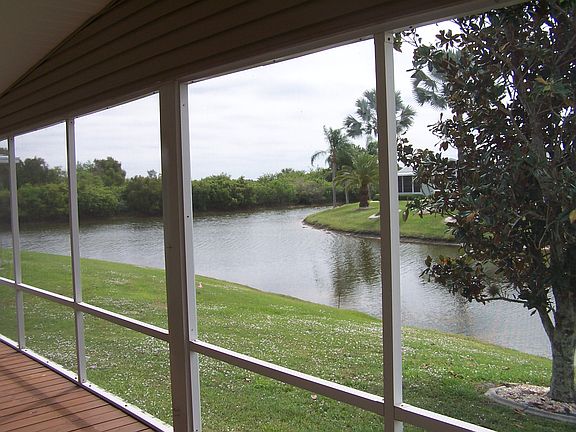 Lake view from screened deck