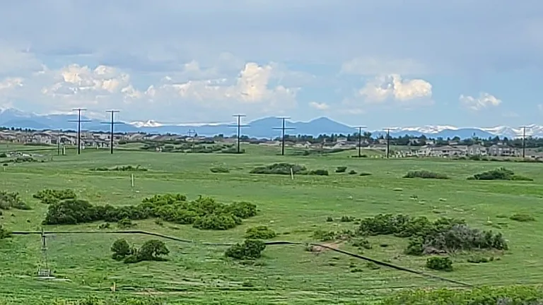 Gorgeous views of the Rocky Mountains from the house.