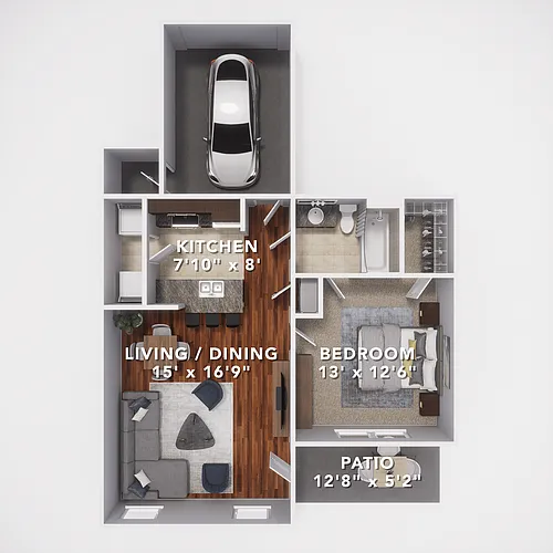 Floor plan A1G - Attached Garage Included