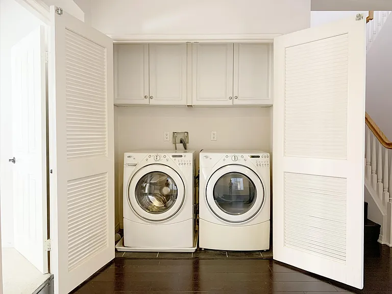 Washer and Dryer downstairs
