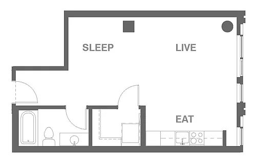 Floor plan Studio C