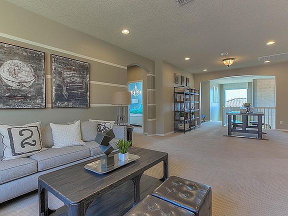 Huge second floor loft allows for a game room for family fun nights.
