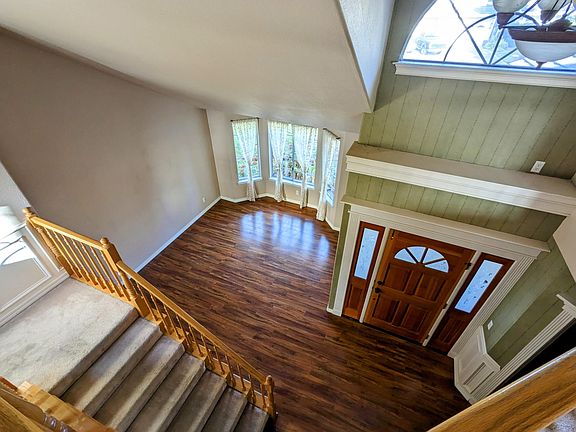 Front entry way and living room.