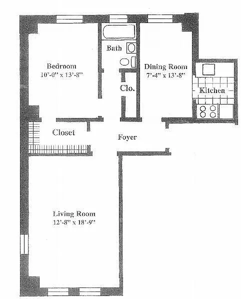Floor plan One Bed 05 tier