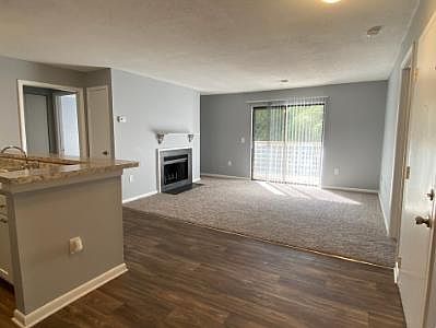 Living room/entry way at the Hampton Apartments in Fayetteville, NC
